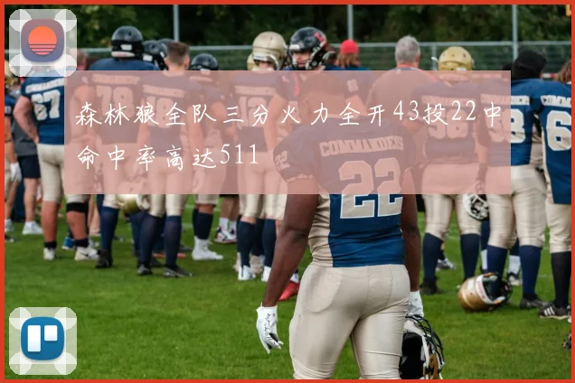 森林狼全队三分火力全开43投22中命中率高达511